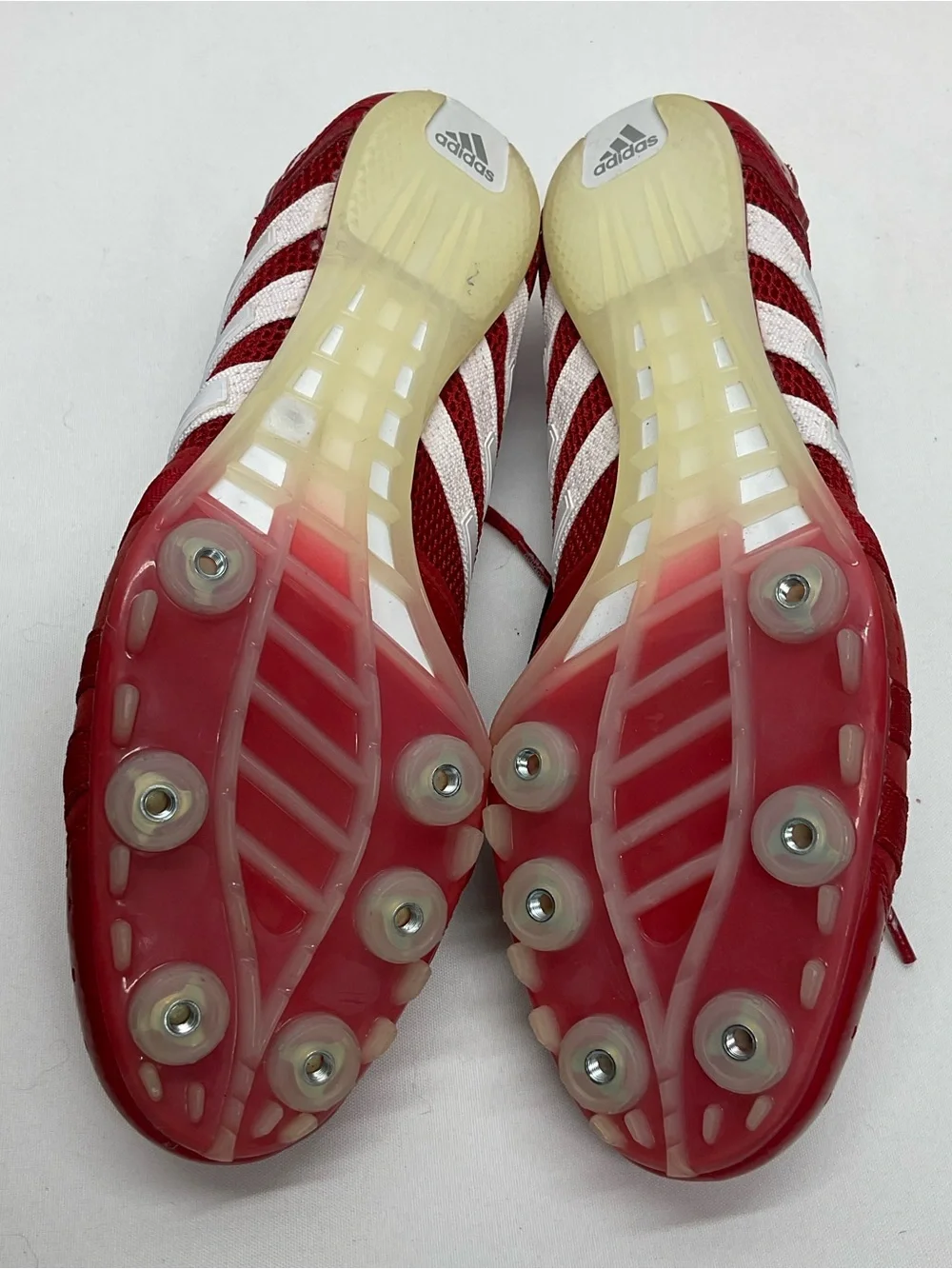 adidas adizero Sonic Track and Field Sneaker Men’s **MISSING SPIKES **Red